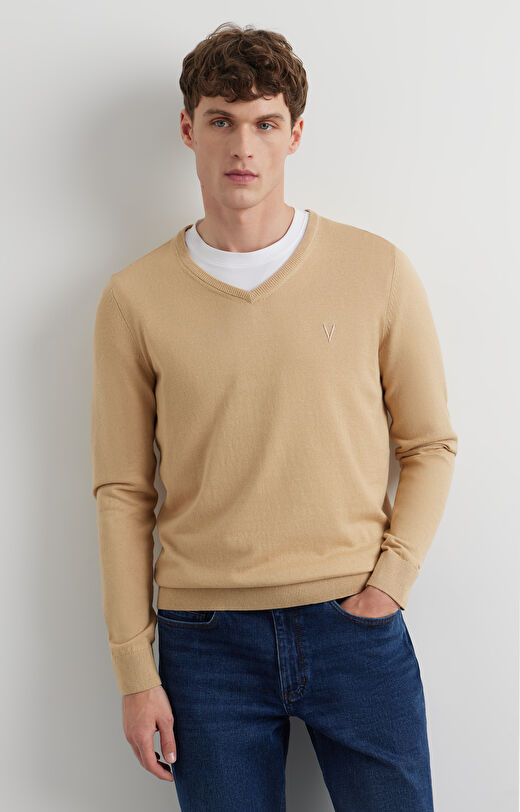 Sweter v-neck