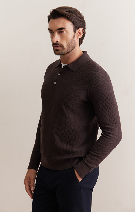 Bawełniany sweter polo