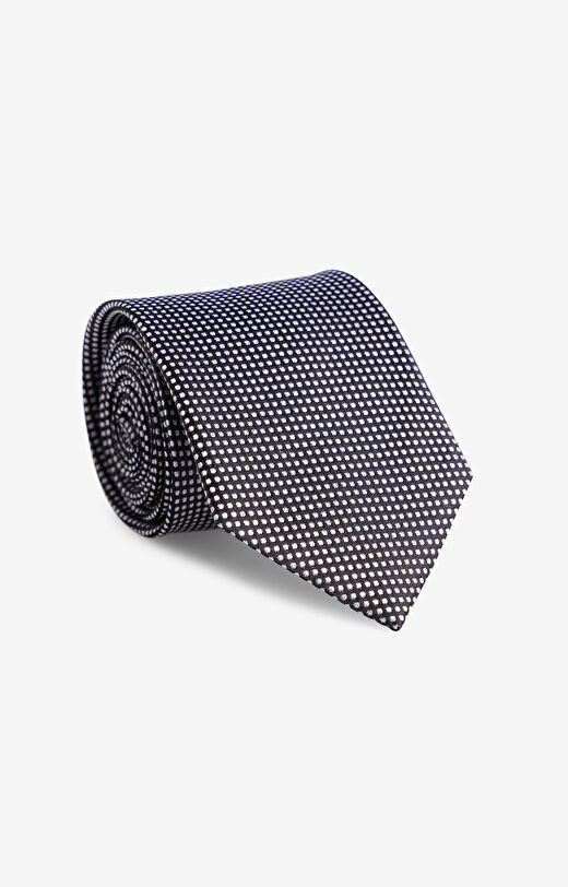 Jedwabny krawat w mikrowzór