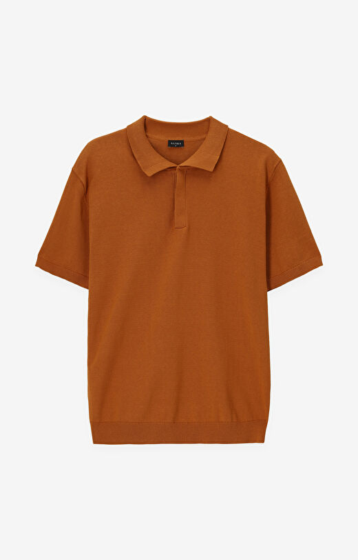 Gładkie polo swetrowe