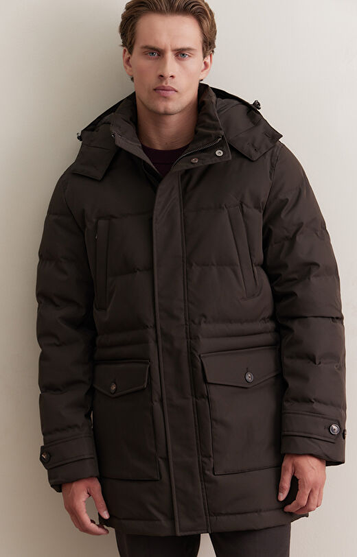 Puchowa parka