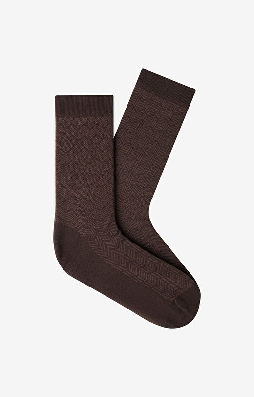 Długie skarpety w geometryczny wzór