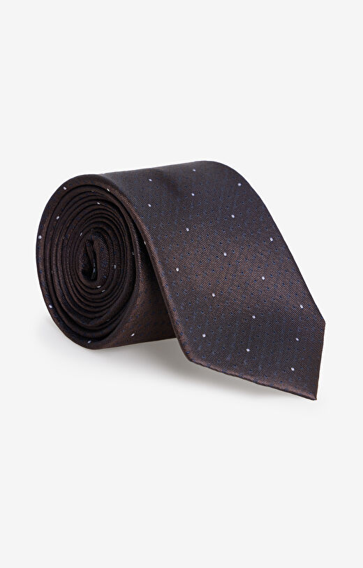 Jedwabny krawat w kropki