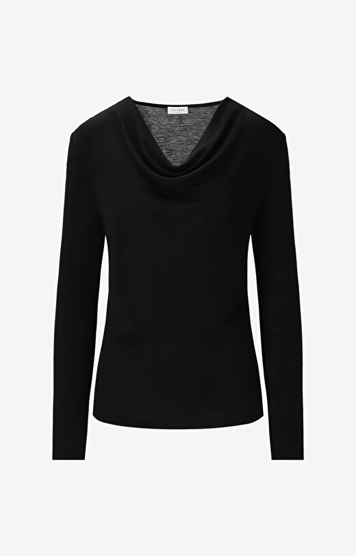 Bluzka z drapowanym dekoltem