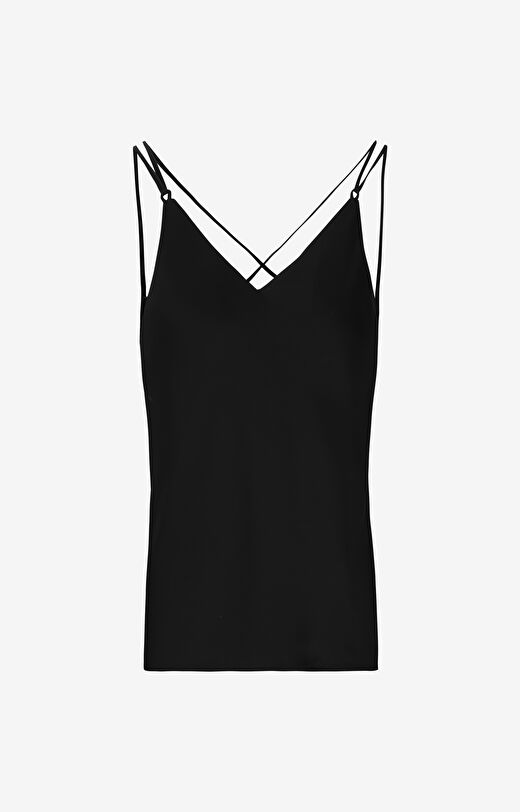 Bluzka slim na ramiączkach