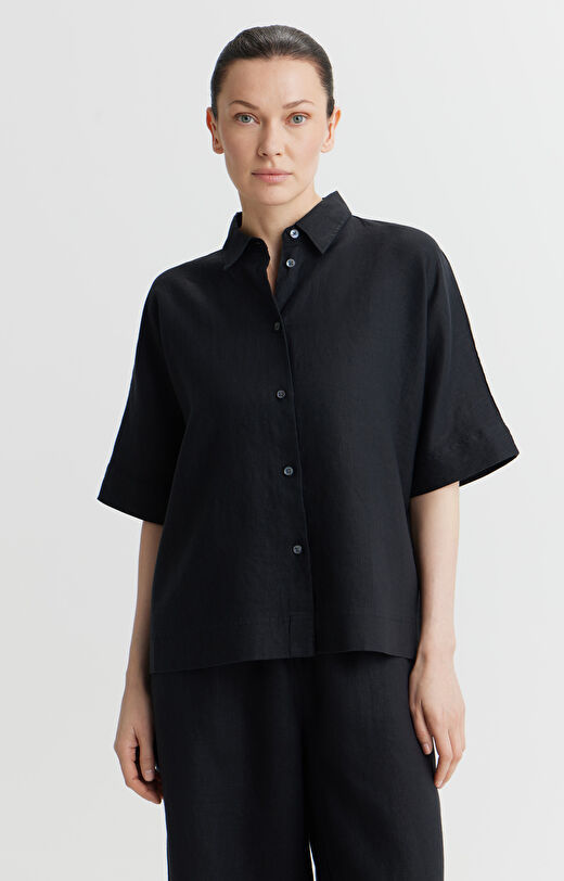 Lniana koszula oversize