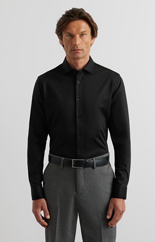 Dzianinowa koszula slim