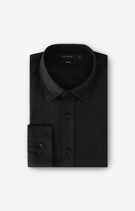 Lniana koszula regular