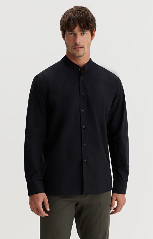 Czarna koszula slim fit