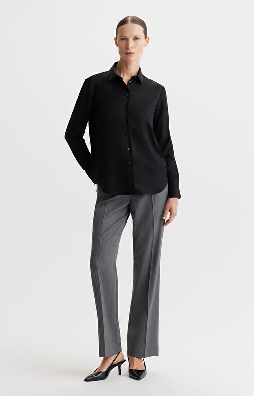 Czarna koszula regular fit