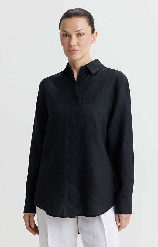 Lniana koszula regular fit