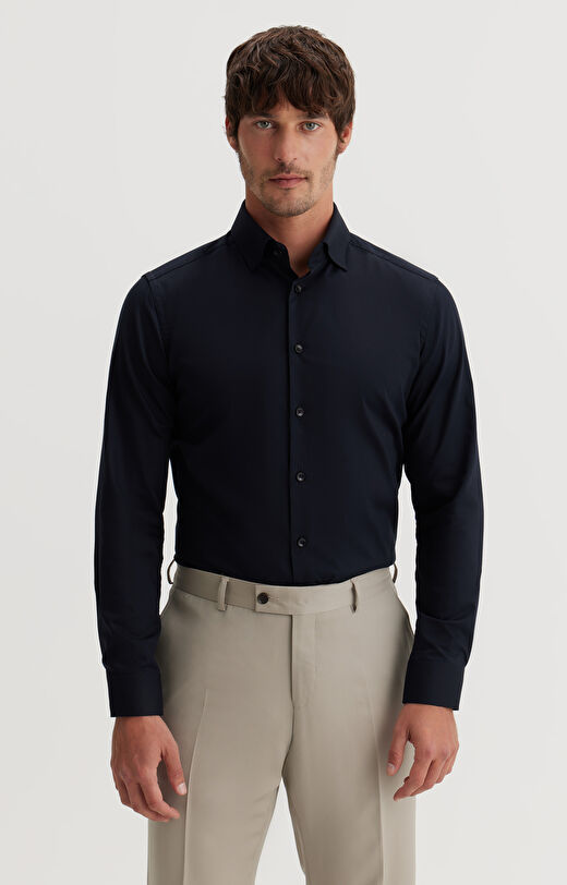 Czarna koszula slim fit