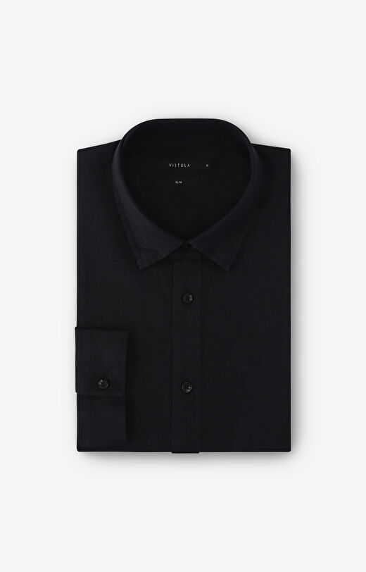 Koszula lniana slim fit