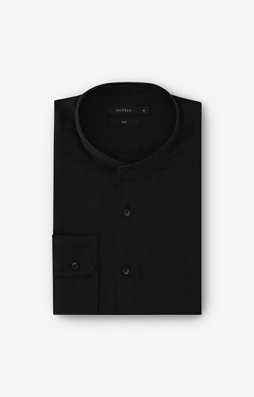 Koszula lniana slim fit