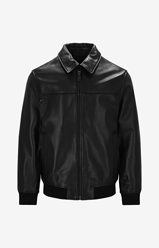 Skórzana kurtka typu harrington