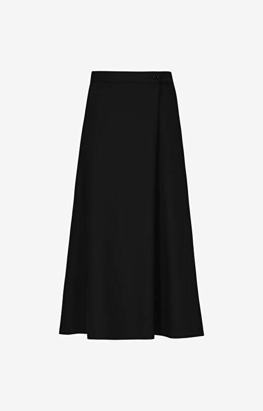 Kopertowa spódnica z wełną