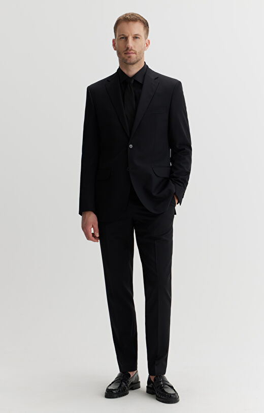 Wełniane spodnie super slim do garnituru - Mix&Match