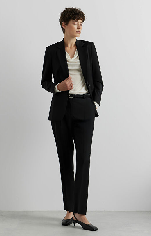 Wełniane spodnie slim do garnituru - Mix&Match