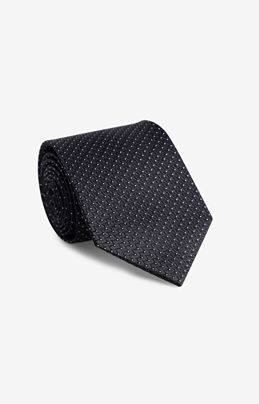 Jedwabny krawat w mikrowzór