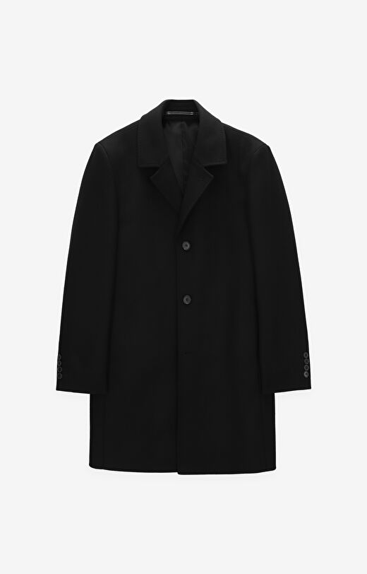 Płaszcz regular fit  z wełną z recyklingu