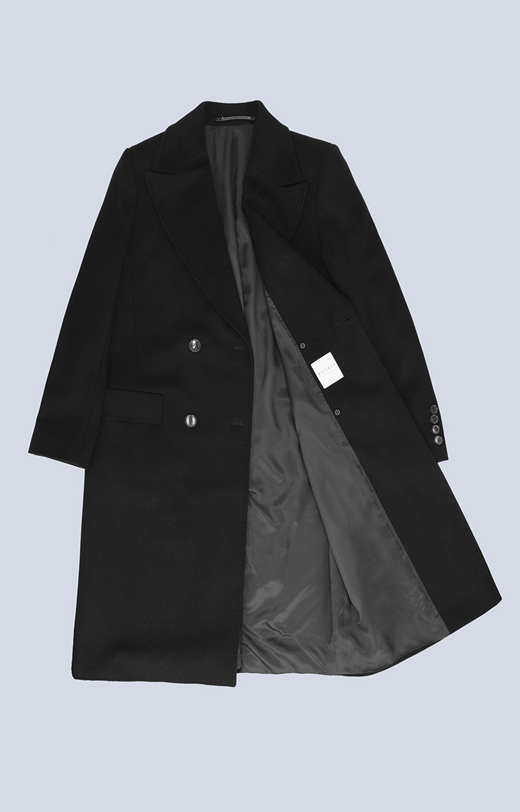 Wełniany płaszcz z dodatkiem kaszmiru