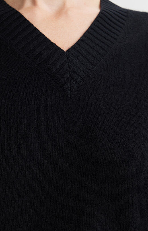 Wełniany sweter z kaszmirem