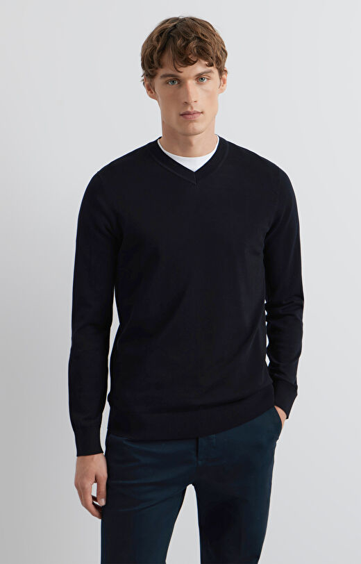 Sweter v-neck
