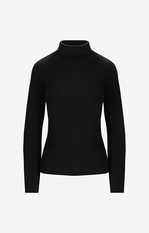 Golf z prążkowanej dzianiny