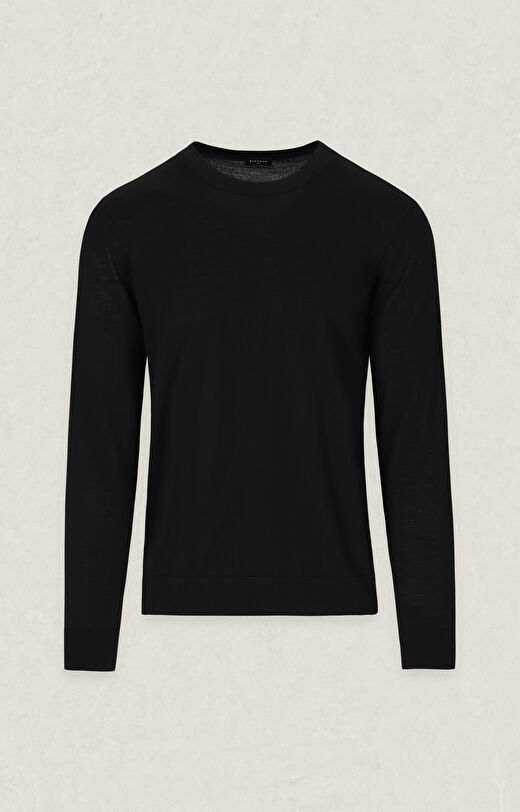 Gładki sweter round neck