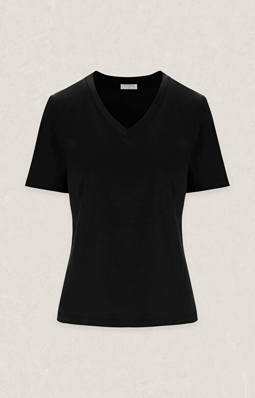 T-shirt slim v-neck