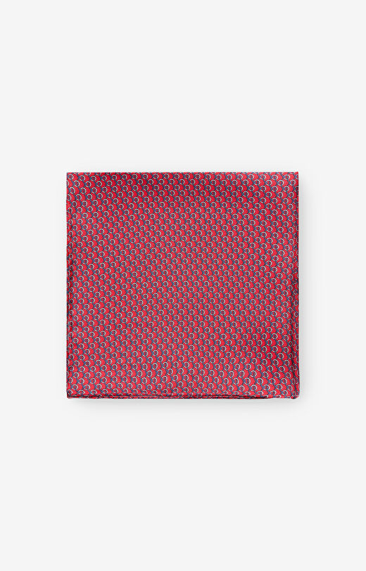 Jedwabna poszetka w geometryczny wzór