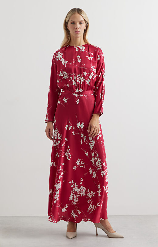 Sukienka kimonowa w print