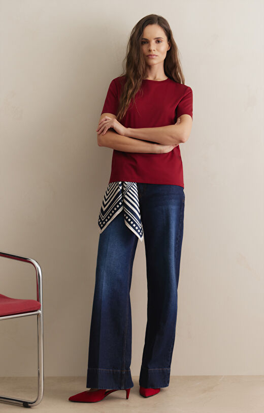 T-shirt slim round neck