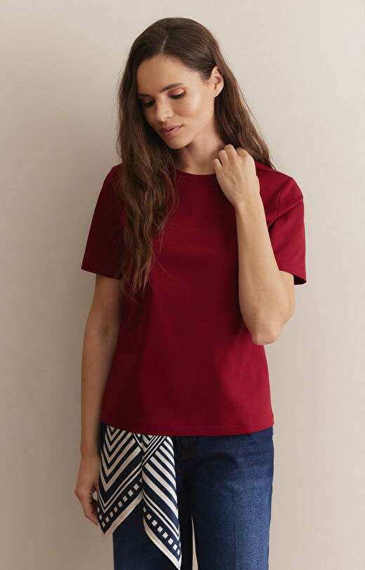 T-shirt slim round neck