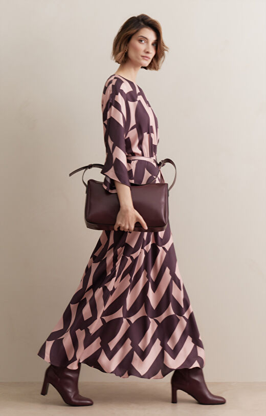 Sukienka midi w print