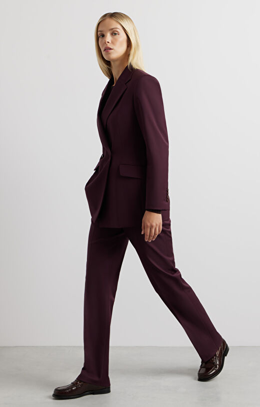 Wełniane spodnie slim fit do garnituru - Mix&Match