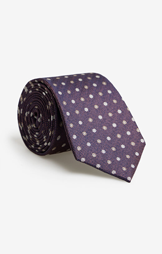 Jedwabny krawat w mikrowzór