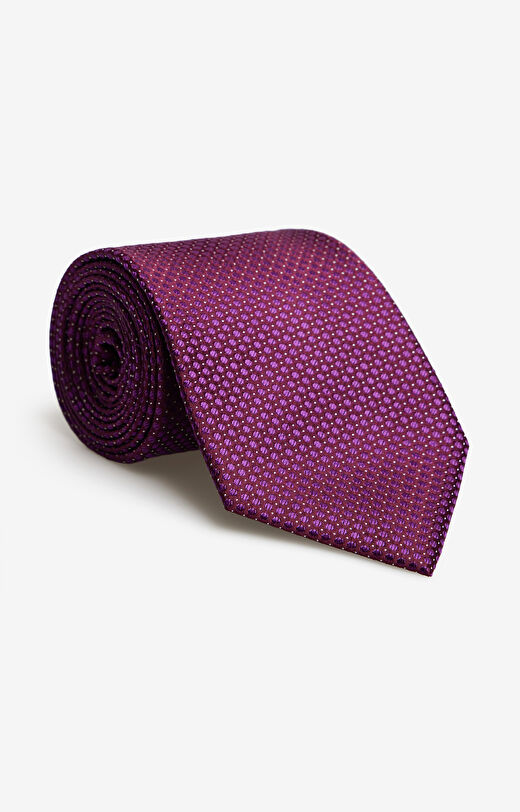 Jedwabny krawat w mikrowzór