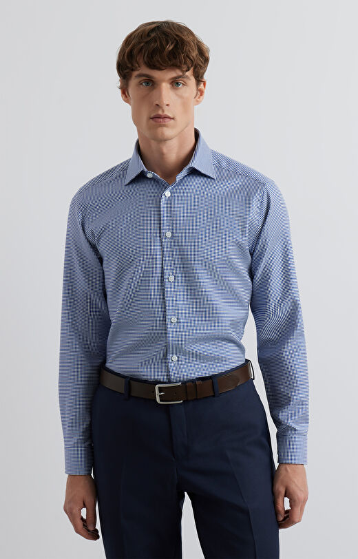 Koszula slim w pepitę