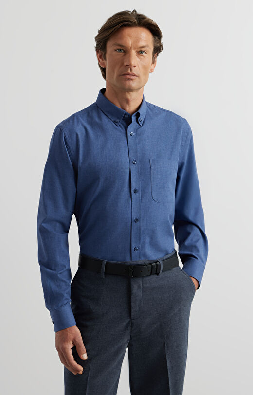 Koszula regular z kieszonką