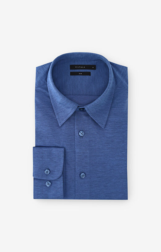 Dzianinowa koszula slim