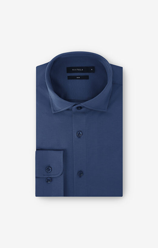 Dzianinowa koszula slim