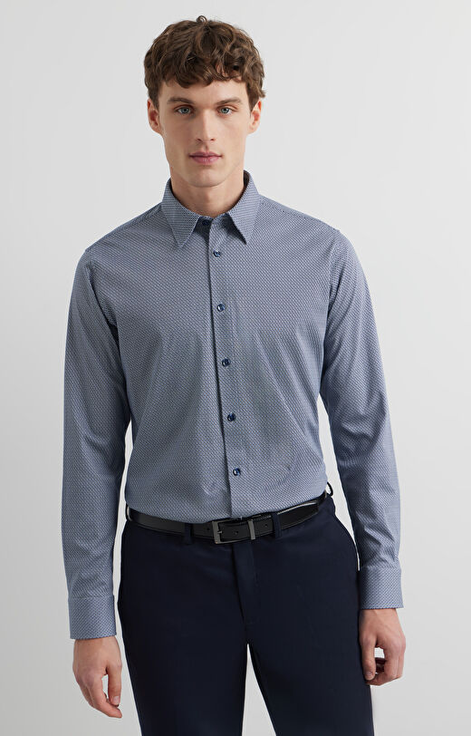 Koszula slim w print