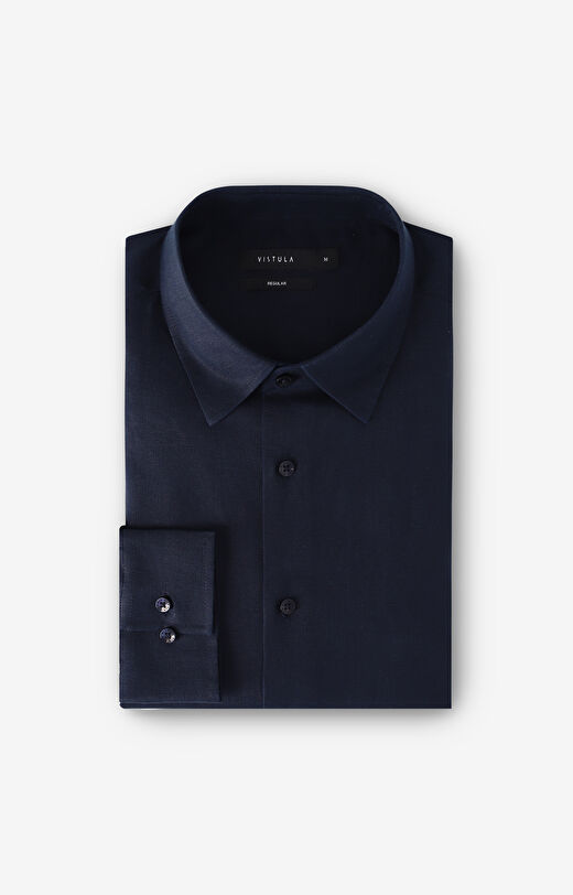 Lniana koszula regular