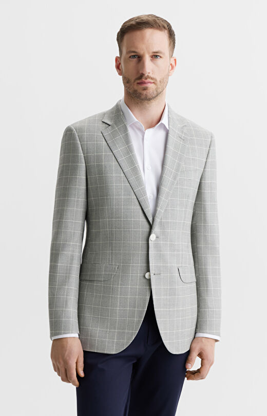 Marynarka super slim w kratę