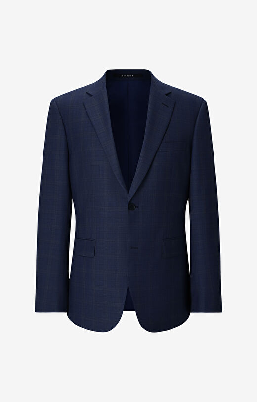 Marynarka slim w delikatną kratę