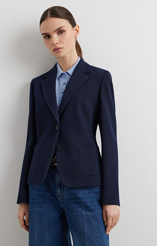 Dzianinowa marynarka slim