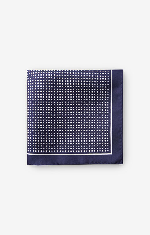 Jedwabna poszetka w geometryczny wzór