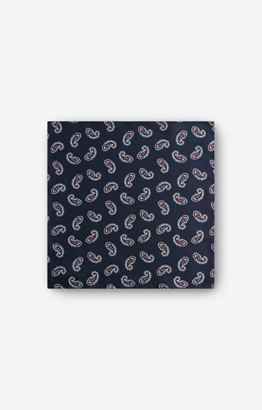 Jedwabna poszetka w geometrczny wzór