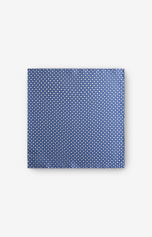 Jedwabna poszetka w geometryczny wzór